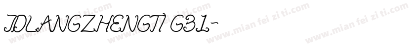 JDLANGZHENGTI GB1字体转换